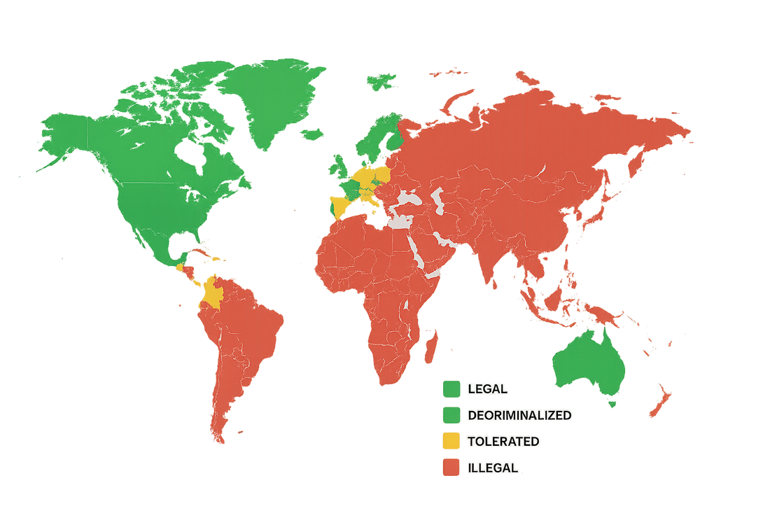 Quels sont les pays où le cannabis est légal en 2025 ?